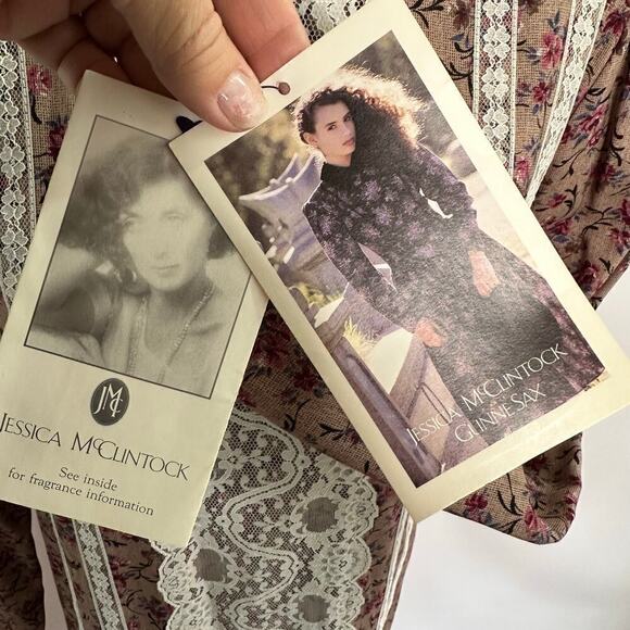 Gunne Sax by Jessica McClintock Vintage Floral Prairie /Cottagecore Dress NWT - Picture 4 of 8